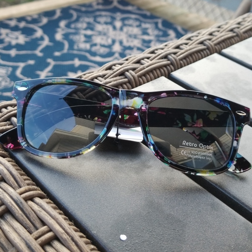 Retro Floral Sunglasses